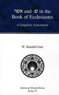 Produktbild: Garr, W: Asher and -She in the Book of Ecclesiastes