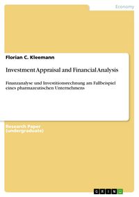 Produktbild: Investment Appraisal and Financial Analysis