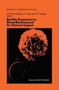 Produktbild: Quality Assurance in Blood Banking and Its Clinical Impact
