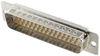 Produktbild: Encitech DM50-SP-W 2108-0200-05 D-SUB Stiftleiste 180&deg; Polzahl: 50 L&ouml;tkelch 1 St. Tray