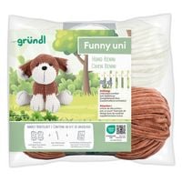 Produktbild: gr&uuml;ndl Funny uni SB-Pack Hund Benni, Chenillegarn, H&auml;kelset