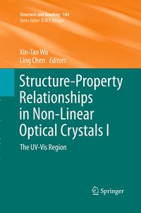 Produktbild: Structure-Property Relationships in Non-Linear Optical Crystals I