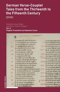 Produktbild: German Verse-Couplet Tales from the Thirteenth to the Fifteenth Centuries