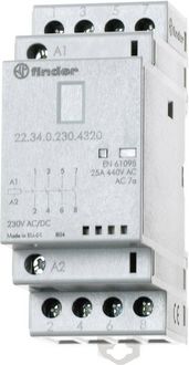 Produktbild: Finder 22.34.0.024.4620 Installationssch&uuml;tz 2 &Ouml;ffner, 2 Schlie&szlig;er 250 V/AC, 440 V/AC 1 St.