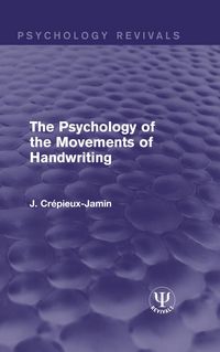 Produktbild: The Psychology of the Movements of Handwriting