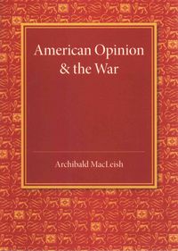 Produktbild: American Opinion and the War