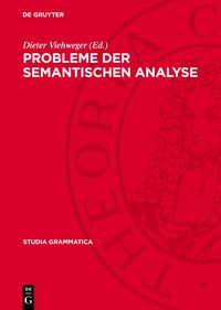 Produktbild: Probleme der semantischen Analyse