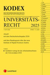 Produktbild: KODEX Universitätsrecht 2025