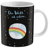 Sheepworld Effekttasse "Die Welt ist schön"