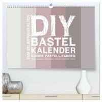 Produktbild: DIY Bastel-Kalender -Erdige Pastell Farben- Zum Selbstgestalten (hochwertiger Premium Wandkalender 2027 DIN A2 quer), Kunstdruck in Hochglanz