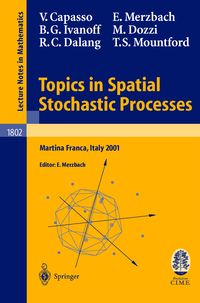 Produktbild: Topics in Spatial Stochastic Processes