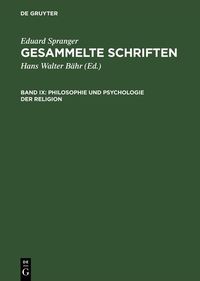 Produktbild: Philosophie und Psychologie der Religion