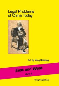 Produktbild: Legal Problems of China Today