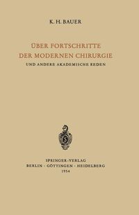 Produktbild: &Uuml;ber Fortschritte der Modernen Chirurgie und Andere Akademische Reden