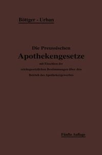 Produktbild: Die Preu&szlig;ischen Apothekengesetze
