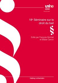 Produktbild: 18e S&eacute;minaire sur le droit du bail