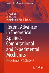 Produktbild: Recent Advances in Theoretical, Applied, Computational and Experimental Mechanics