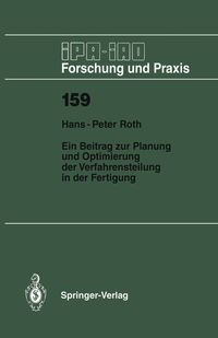 Produktbild: Ein Beitrag zur Planung und Optimierung der Verfahrensteilung in der Fertigung