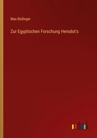 Produktbild: Zur Egyptischen Forschung Herodot's