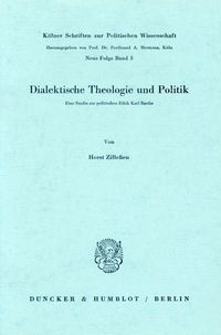 Produktbild: Dialektische Theologie und Politik.