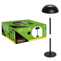 Produktbild: Idena LED Tischleuchte Touch Tango Metall schwarz 15x33cm Akku USB dimmbar 3 Modi Innen