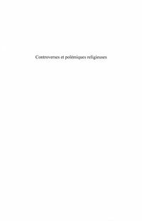 Produktbild: Controverses polemiques religieuses anti
