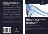 Produktbild: Beperking van de rechten van schuldenaars-rechtspersonen in insolventie