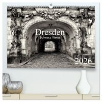 Produktbild: Dresden Schwarz Weiss 2026 (hochwertiger Premium Wandkalender 2026 DIN A2 quer), Kunstdruck in Hochglanz