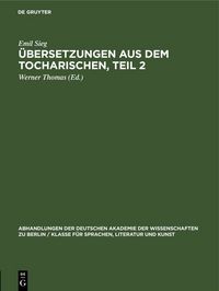 Produktbild: &Uuml;bersetzungen aus dem Tocharischen, Teil 2