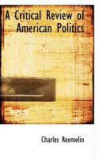 Produktbild: A Critical Review of American Politics