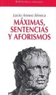 Produktbild: M&aacute;ximas, sentencias y aforismos
