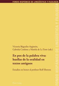 Produktbild: En pos de la palabra viva: huellas de la oralidad en textos antiguos