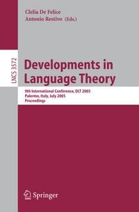 Produktbild: Developments in Language Theory