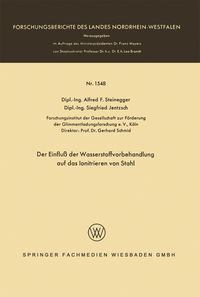 Produktbild: Der Einflu&szlig; der Wasserstoffvorbehandlung auf das Ionitrieren von Stahl