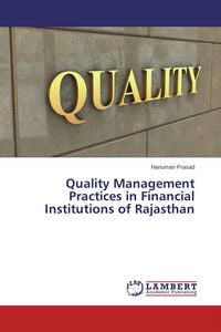 Produktbild: Quality Management Practices in Financial Institutions of Rajasthan
