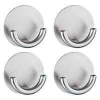 Produktbild: Wandhaken Mod. Rondo matt 4er Set Edelstahl, selbstklebend, rostfrei