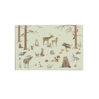 Produktbild: Scriptum Schreibtischunterlage f&uuml;r Kinder Waldtiere Woodland gr&uuml;n - 60 x 40 cm, aus premium Vinyl