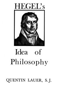 Produktbild: Hegel's Idea of Philosophy