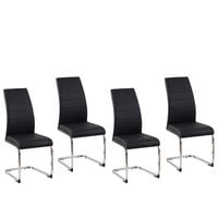 Produktbild: HTI-Living Esszimmerstuhl SallyC Kunstleder 4er-Set Schwarz