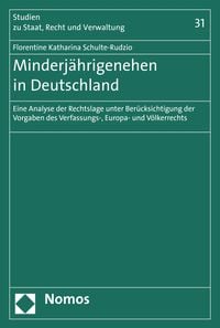 Produktbild: Minderj&auml;hrigenehen in Deutschland