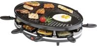 Produktbild: DOMO DO9038G Raclette Grillfunktion, Antihaftbeschichtung, Kontrollleuchte, 8 Pf&auml;nnchen Schwarz