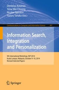 Produktbild: Information Search, Integration and Personalization