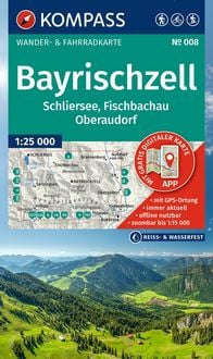 Produktbild: KOMPASS Wanderkarte 008 Bayrischzell, Schliersee, Fischbachau, Oberaudorf 1:25.000