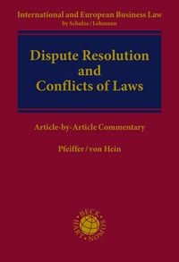 Produktbild: Dispute Resolution and Conflict of Laws