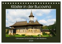 Produktbild: Kl&ouml;ster in der Bucovina (Tischkalender 2026 DIN A5 quer), CALVENDO Monatskalender