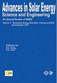 Produktbild: Advances In Solar Energy Science And Engineering: 2016 (Renewable Energy Education, Training And Skill Development)
