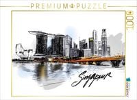 Produktbild: CALVENDO Puzzle Singapur | 1000 Teile Lege-Größe 64x48cm Foto-Puzzle für glückliche Stunden