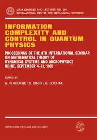 Produktbild: Information Complexity and Control in Quantum Physics