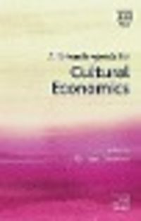 Produktbild: A Research Agenda for Cultural Economics