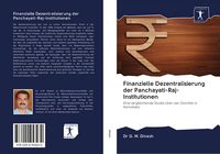 Produktbild: Finanzielle Dezentralisierung der Panchayati-Raj-Institutionen